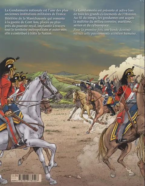 Verso de l'album La Gendarmerie Tome 1 De la guerre de cent ans au premier empire