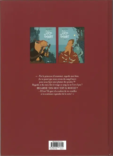 Verso de l'album L'Île au poulailler Tome 2