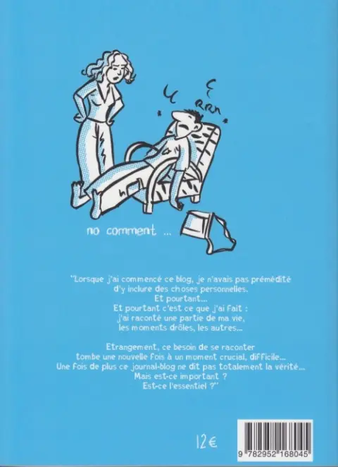 Verso de l'album Journal approximatif Volume 1 Sans commentaire