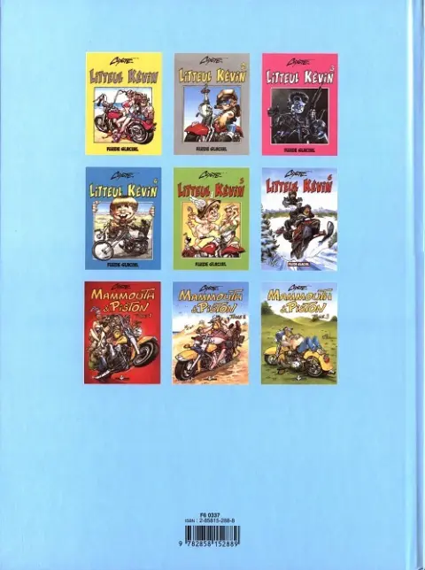 Verso de l'album Litteul Kévin Tome 6