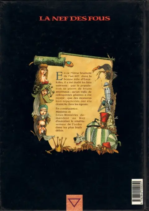 Verso de l'album La Nef des fous Tome 1 Eauxfolles