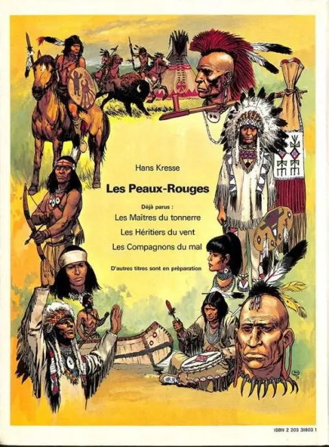 Verso de l'album Les Peaux-rouges Tome 3 Les compagnons du mal