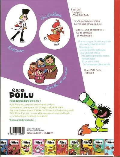 Verso de l'album Petit Poilu Tome 10 Amour glacé