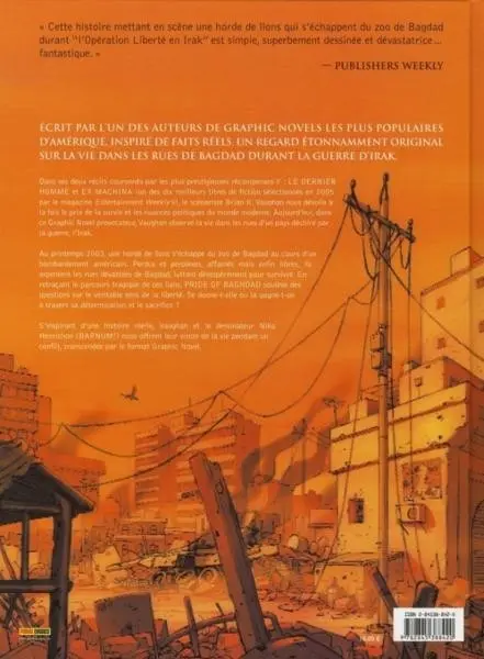 Verso de l'album Pride of Baghdad / Seigneurs de Bagdad (Les)