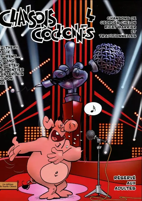 Couverture de l'album Chansons cochonnes Tome 4 Chansons paillardes