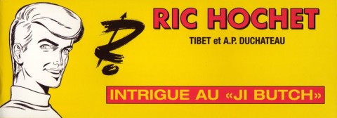 Couverture de l'album Ric Hochet Intrigue au  JI BUTCH