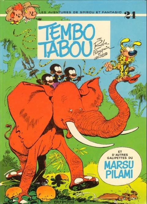 Couverture de l'album Spirou et Fantasio Tome 24 Tembo tabou