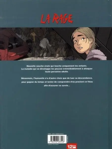 Verso de l'album La Rage Tome 2 Fred