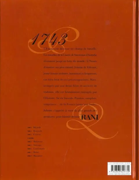 Verso de l'album Rani Tome 3 Esclave