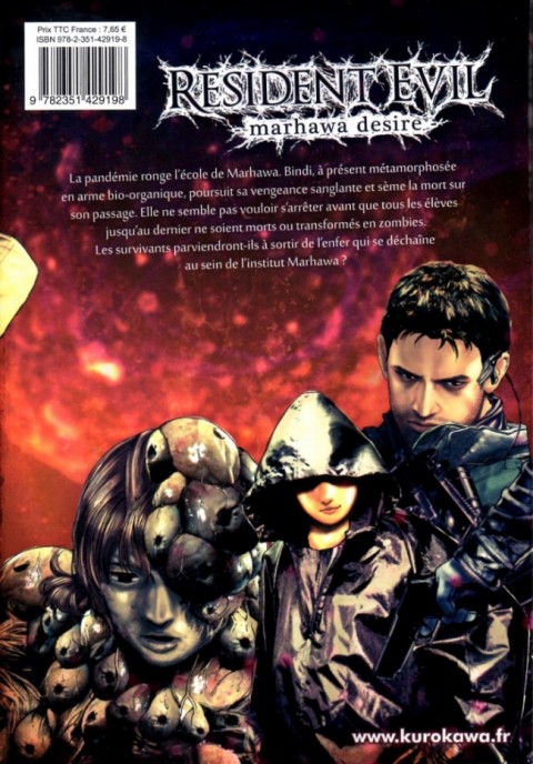 Verso de l'album Resident Evil - Marhawa desire 4