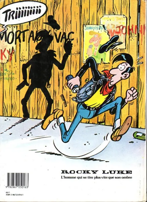 Verso de l'album Rocky Luke Banlieue West