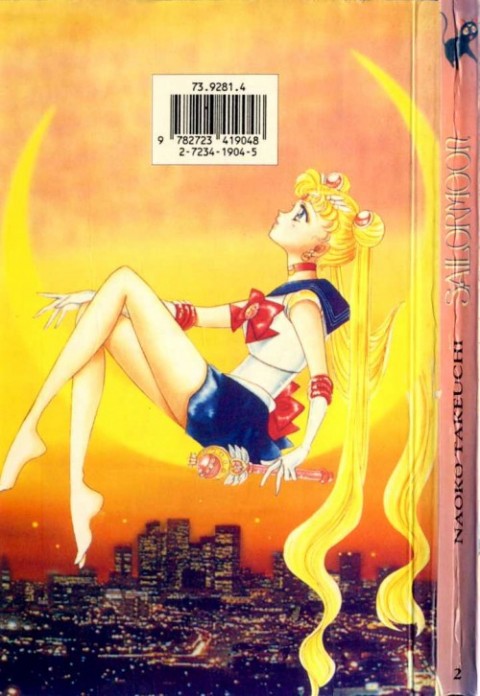 Verso de l'album Sailormoon 2 L'homme masqué