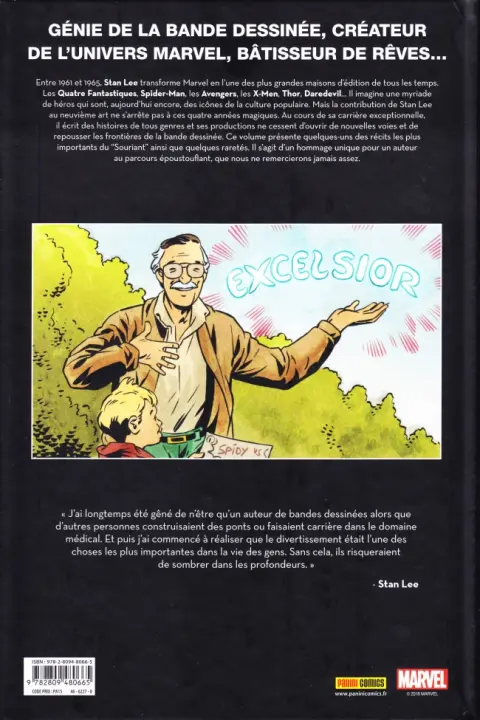 Verso de l'album Je suis Stan Lee