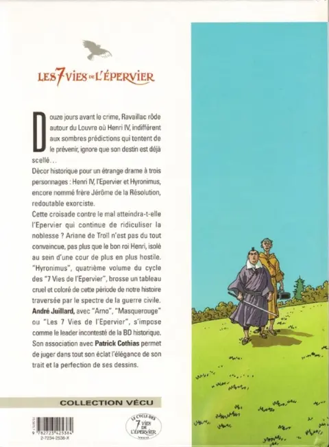 Verso de l'album Les 7 Vies de l'Épervier Tome 4 Hyronimus