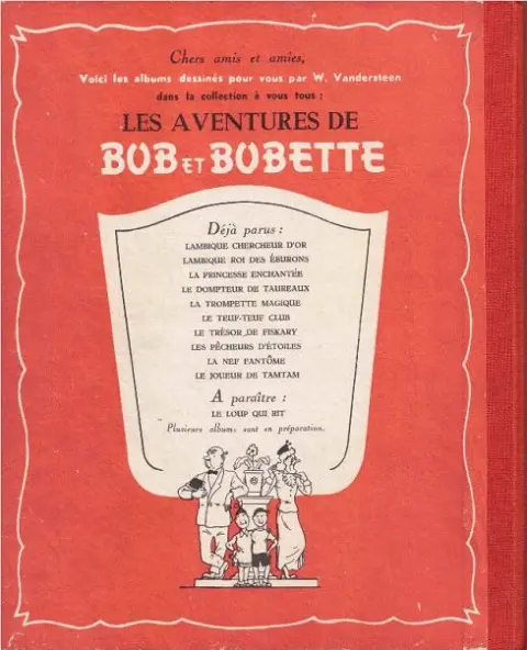 Verso de l'album Bob et Bobette Tome 5 La trompette magique