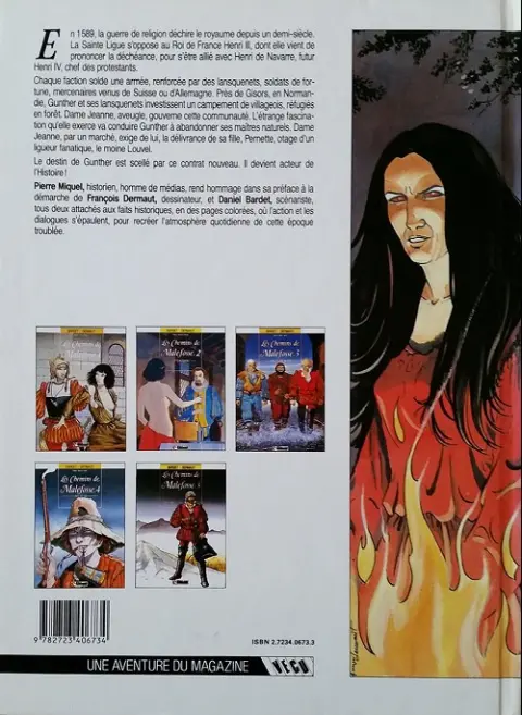 Verso de l'album Les Chemins de Malefosse Tome 1 Le diable noir