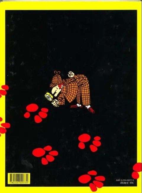 Verso de l'album Le Chien des Basketville