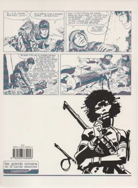Verso de l'album Corto Maltese Tome 2 Les Éthiopiques