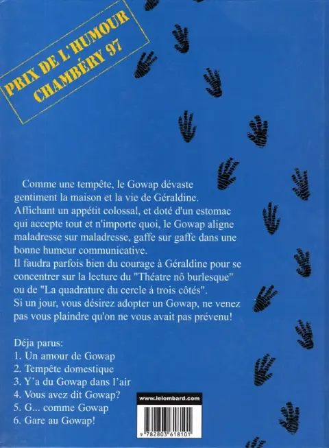 Verso de l'album Le Gowap Tome 5 G... comme Gowap