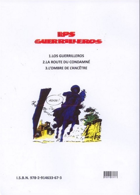 Verso de l'album Los Guerrilleros Tome 3 L'ombre de l'ancêtre