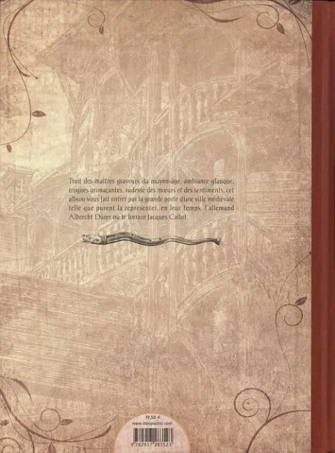 Verso de l'album Hamelin Le joueur de flûte d'Hamelin