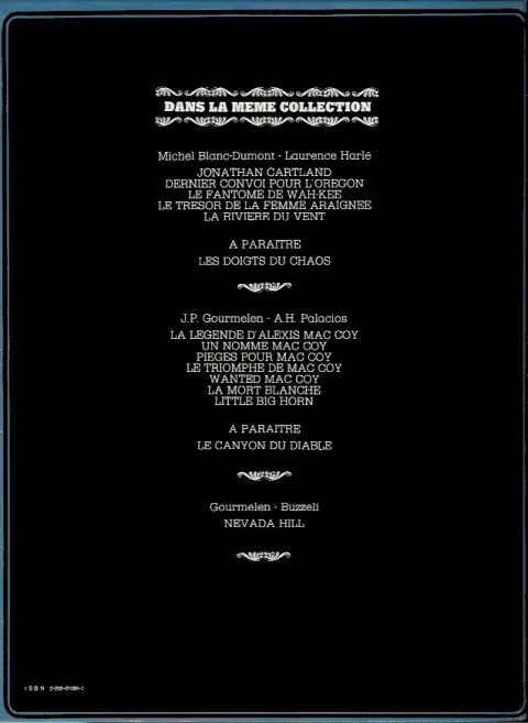 Verso de l'album Jonathan Cartland Tome 5 La rivière du vent