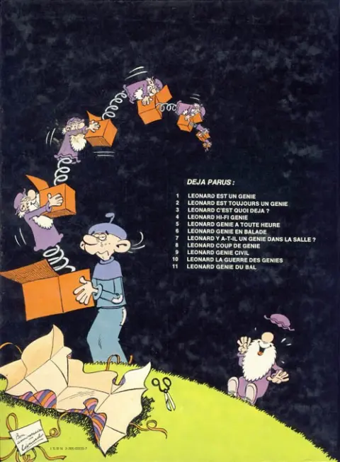 Verso de l'album Léonard Tome 7 Y a-t-il un génie dans la salle ?