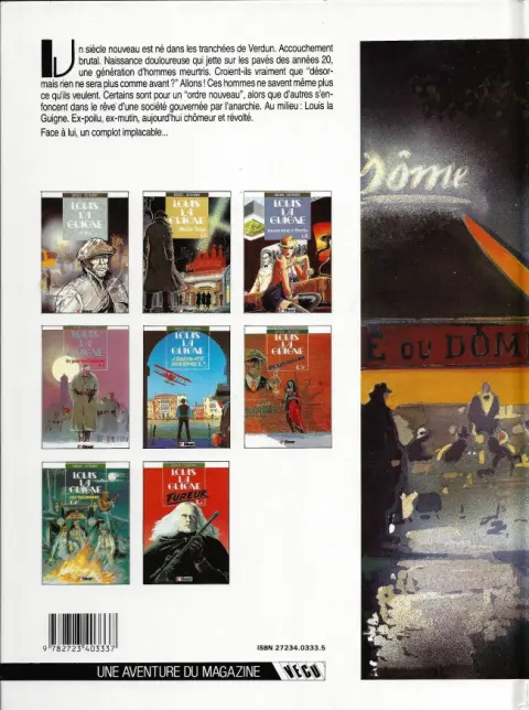 Verso de l'album Louis la Guigne Tome 1