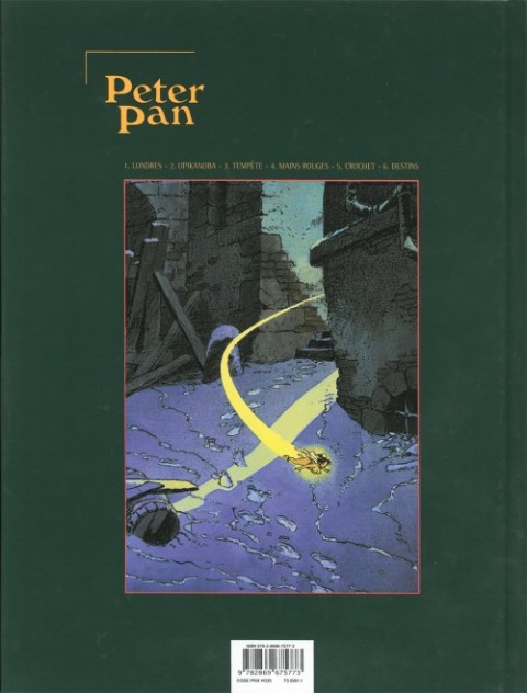 Verso de l'album Peter Pan Tome 1 Londres