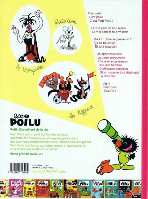 Verso de l'album Petit Poilu Tome 2 La maison brouillard