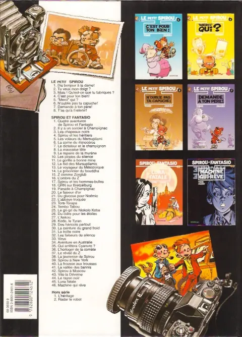 Verso de l'album Le Petit Spirou Tome 7 Demande à ton père !
