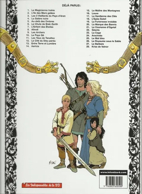 Verso de l'album Thorgal Tome 7 L'Enfant des Etoiles