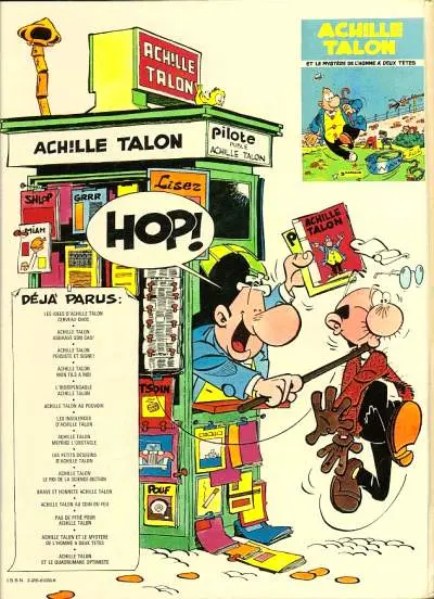 Verso de l'album Achille Talon Tome 15 Achille Talon et le quadrumane optimiste