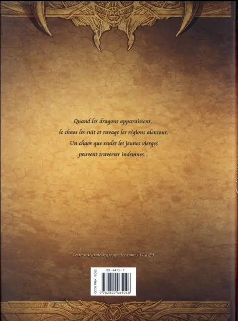 Verso de l'album La Geste des Chevaliers Dragons Intégrale 5
