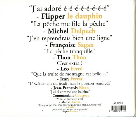 Verso de l'album de A à Z La Pêche illustrée de A à Z