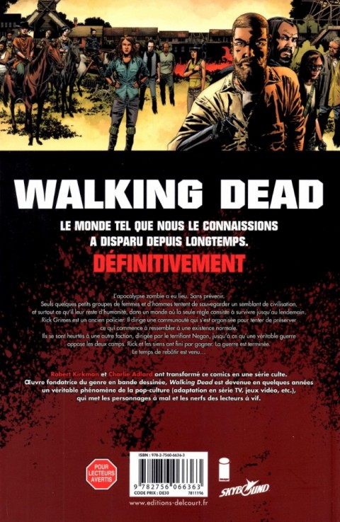 Verso de l'album Walking Dead Tome 22 Une autre vie