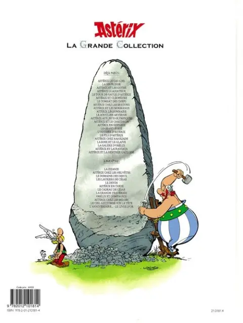 Verso de l'album Astérix La Grande Collection Tome 14 Astérix en Hispanie