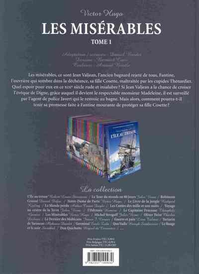 Verso de l'album Les Incontournables de la littérature en BD Tome 12 Les Misérables - Tome 1