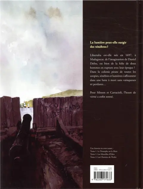 Verso de l'album Libertalia Tome 3 Les chemins de l'enfer