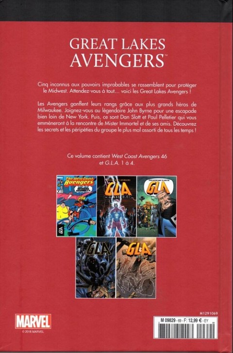 Verso de l'album Le meilleur des Super-Héros Marvel Tome 69 Great lakes avengers