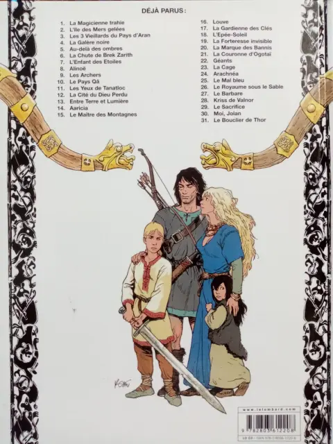 Verso de l'album Thorgal Tome 22 Géants