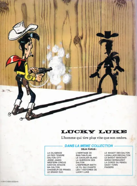 Verso de l'album Lucky Luke Tome 32 La diligence