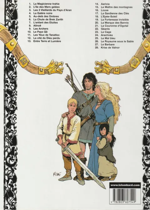 Verso de l'album Thorgal Tome 15 Le maître des montagnes