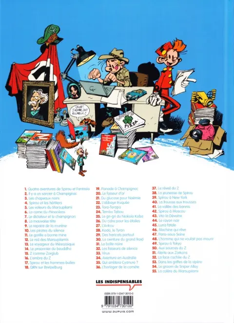 Verso de l'album Spirou et Fantasio Tome 15 Z comme Zorglub