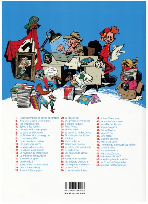 Verso de l'album Spirou et Fantasio Tome 19 Panade à Champignac