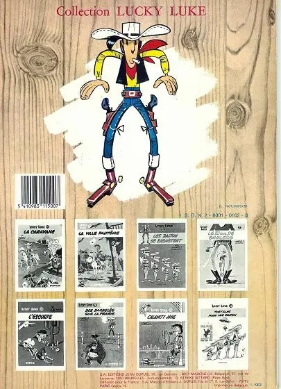 Verso de l'album Lucky Luke Tome 23 Les Dalton courent toujours