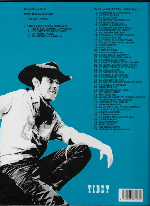Verso de l'album Chick Bill Tome 30 Le filon fêlé du filou félon