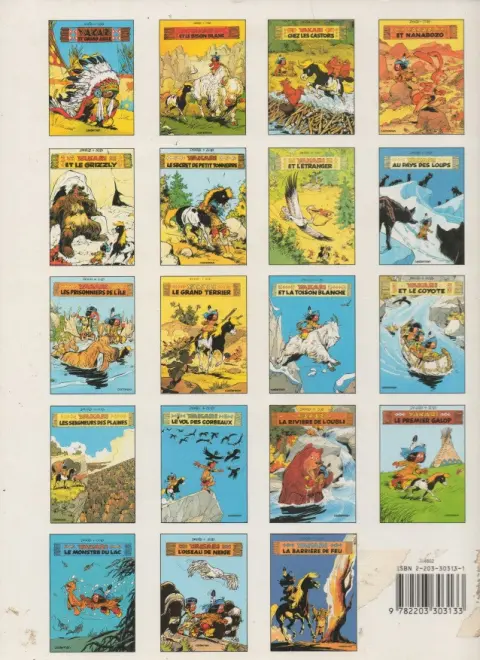 Verso de l'album Yakari Tome 13 Les seigneur des plaines
