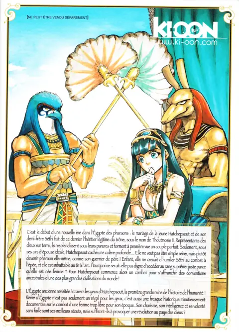 Verso de l'album Reine d'Égypte Tome 1