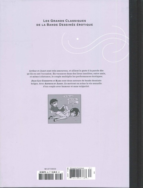 Verso de l'album Les Grands Classiques de la Bande Dessinée Érotique - La Collection Tome 83 Arthur & Janet